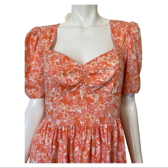 BP  Orange/Peach Summer Dress size -Medium - Picture 3 of 10